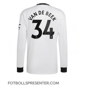 Manchester United Donny van de Beek #34 Borta Matchtröja 2022-23 Långärmad